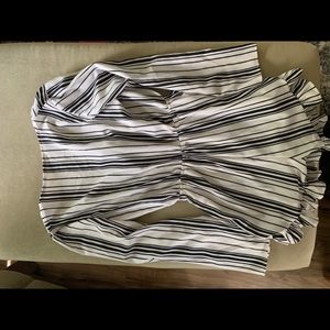 stripped romper